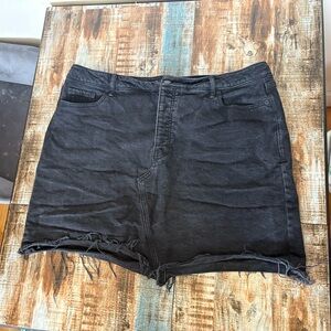 Black Denim Women's Skirt